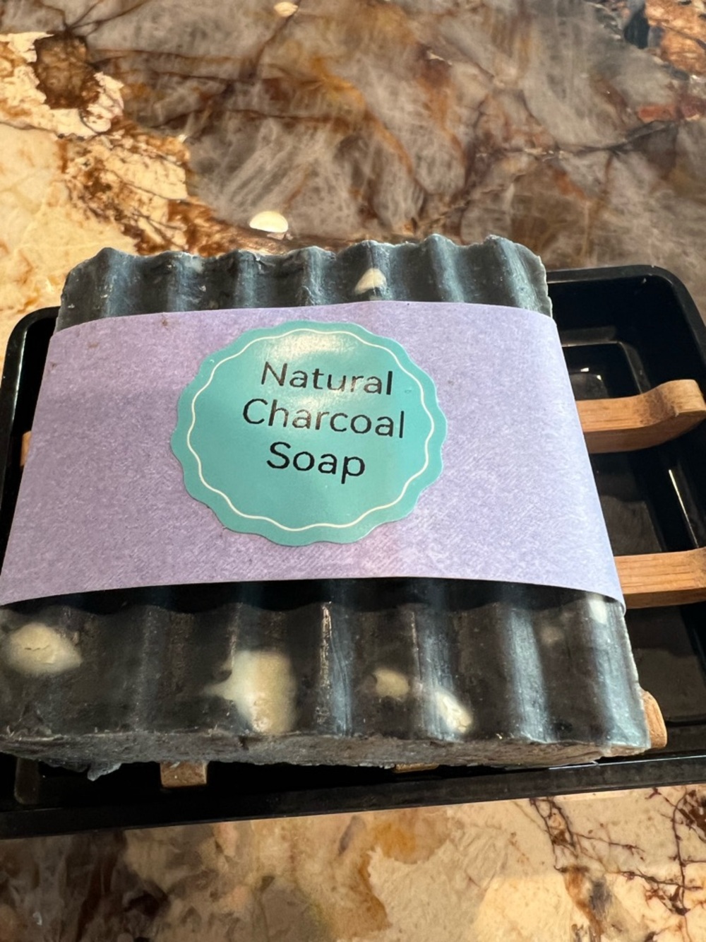 Natural Charcoal Soap – Black Gentle Detox Bar - Picture 5 of 6